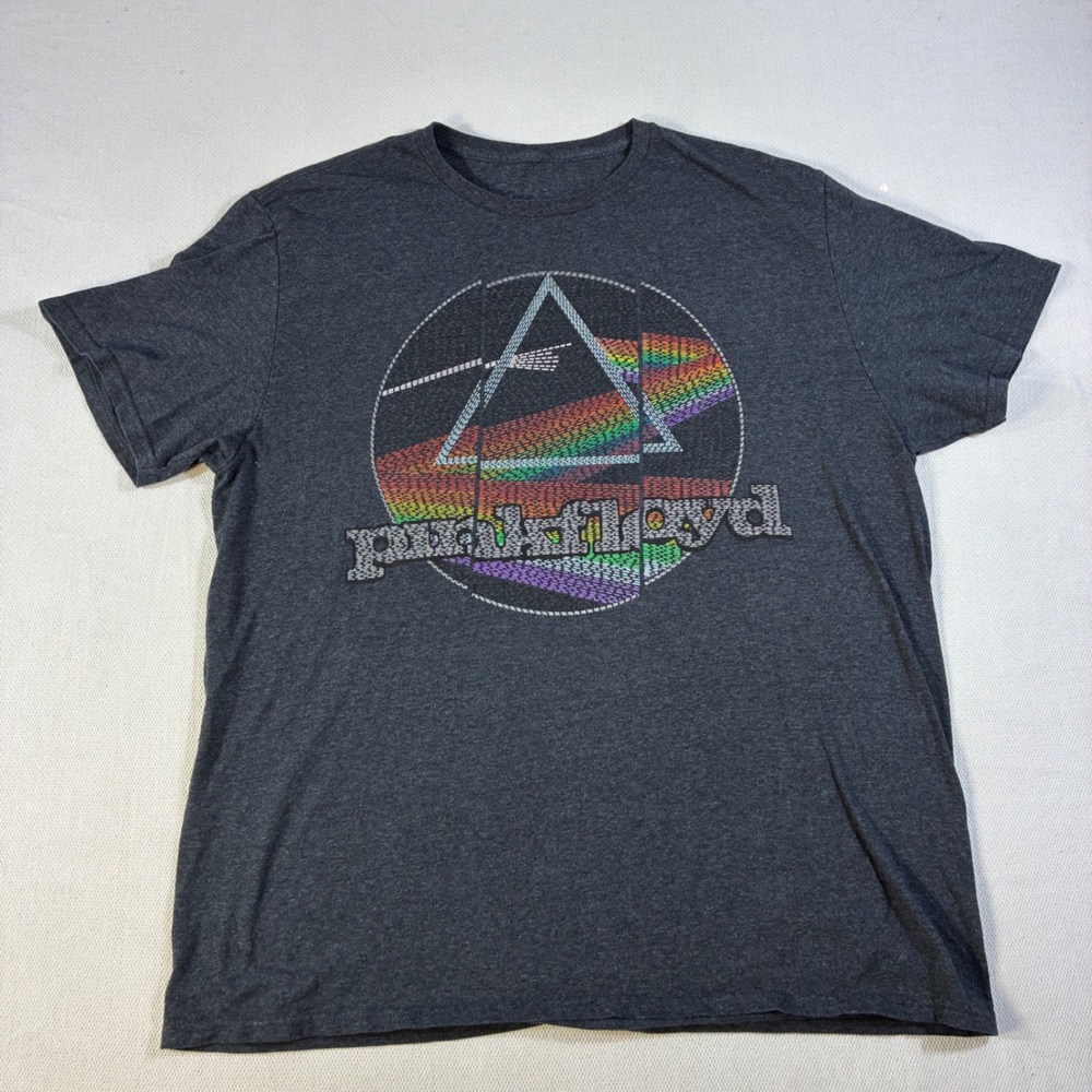 Pink Floyd Dark Side of the Moon Graphic T-Shirt Charcoal Gray Heather Large